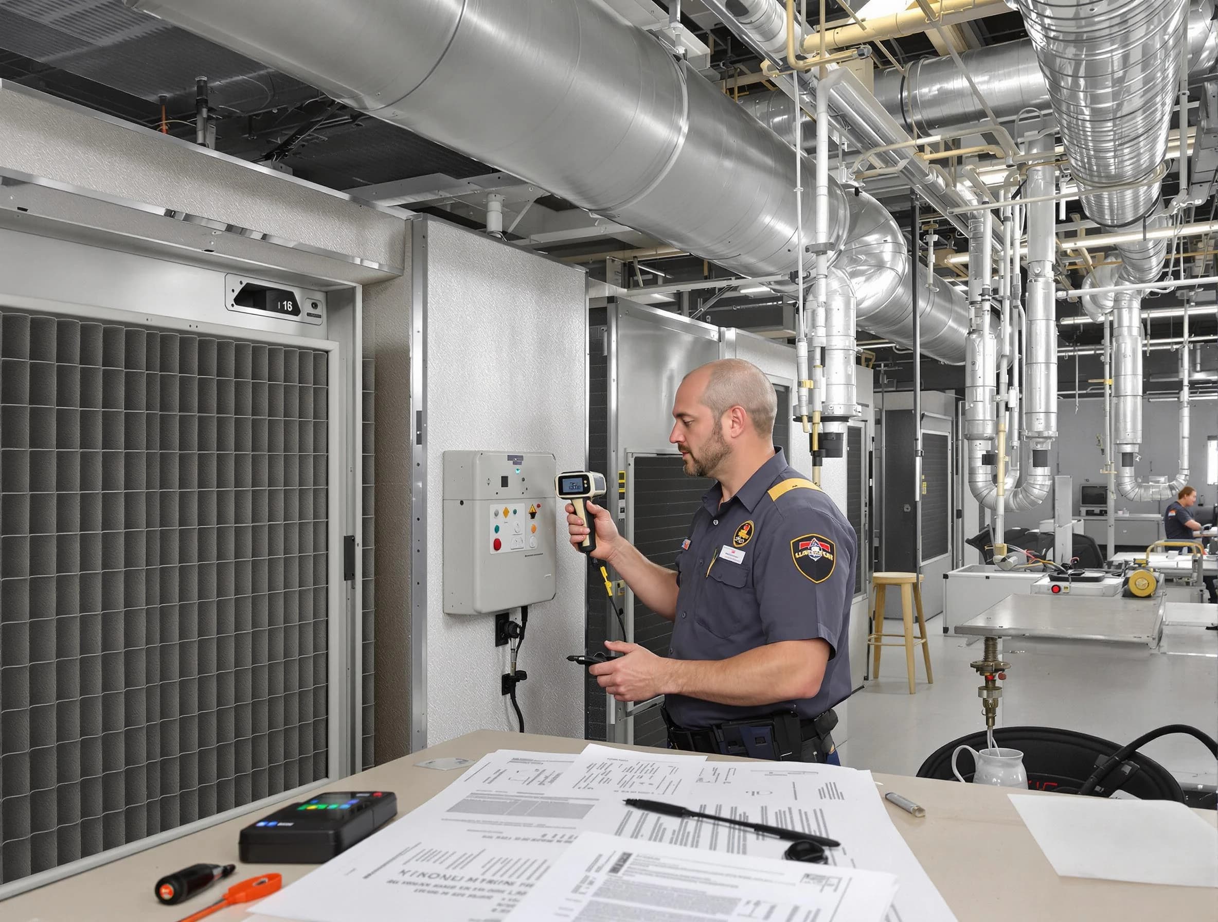 Professional filter system inspection by Covington Air Duct Cleaning in Covington