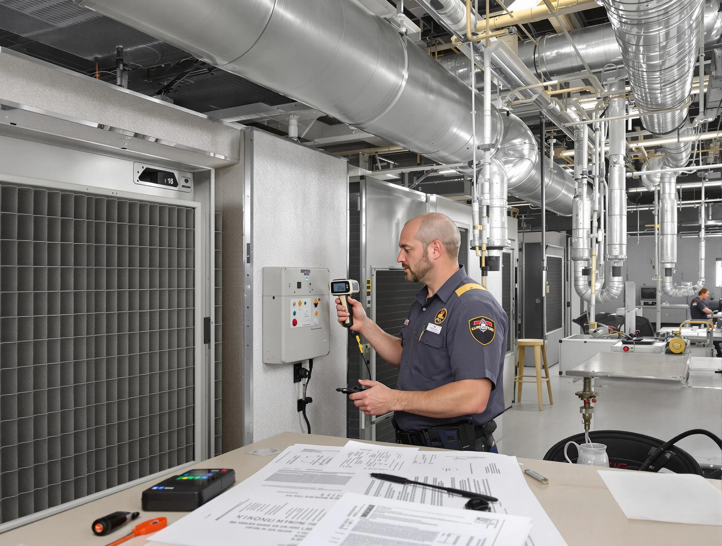 Professional filter system inspection by Covington Air Duct Cleaning in Covington