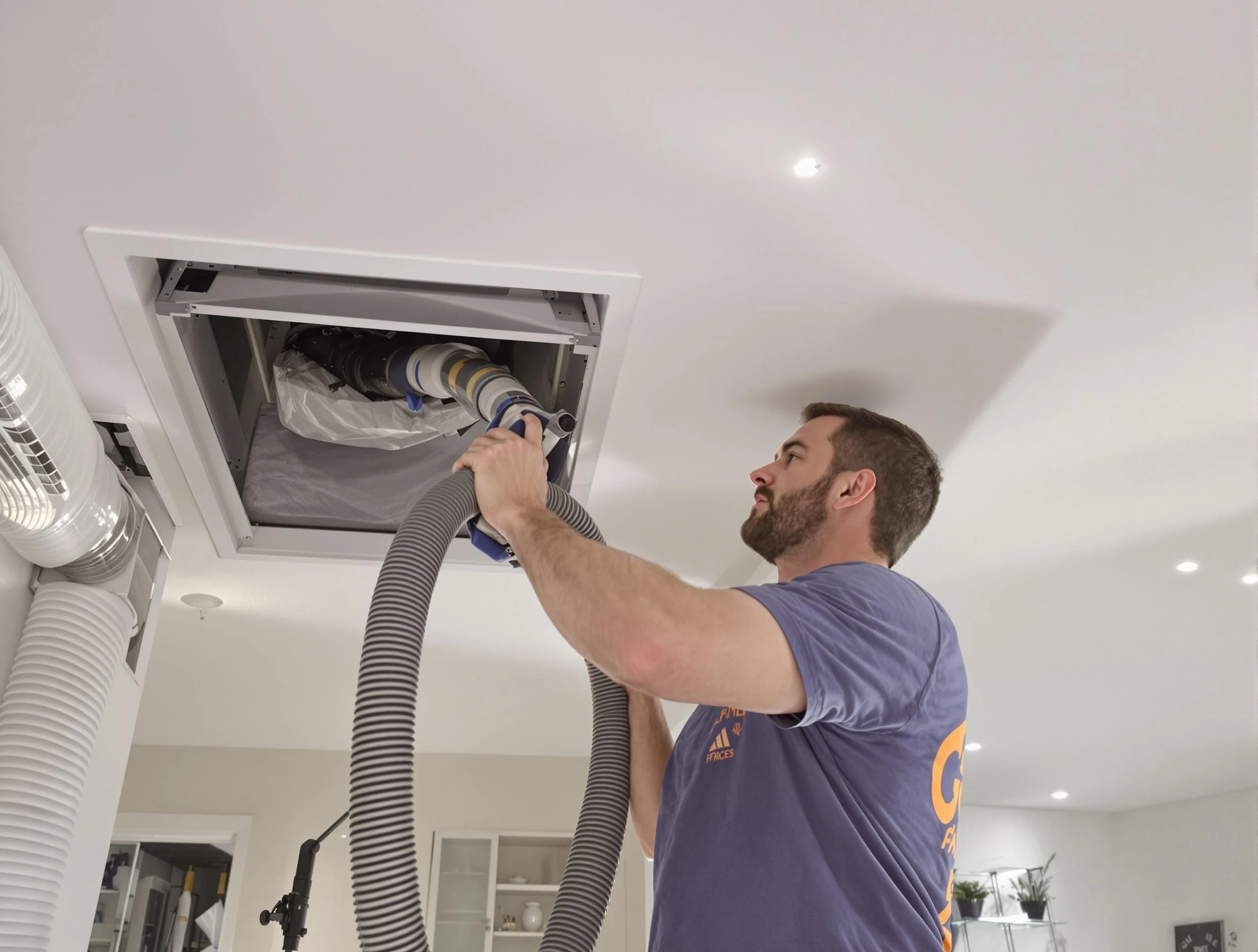 Precision indoor duct cleaning by Covington Air Duct Cleaning in Covington