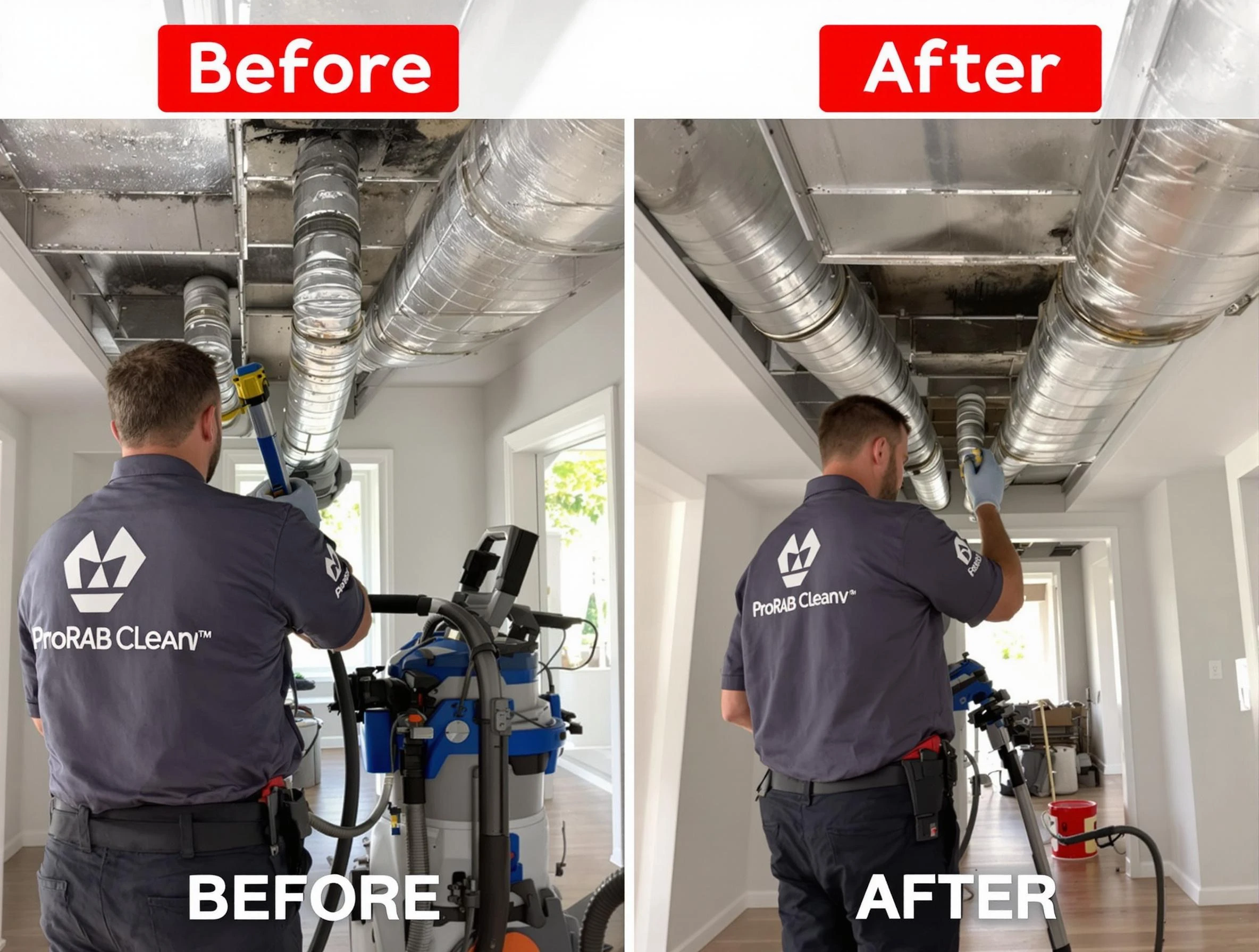 Covington Air Duct Cleaning expert performing thorough residential duct cleaning in a Covington home